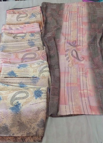 10pcs Hijab Stone Work Chiffon